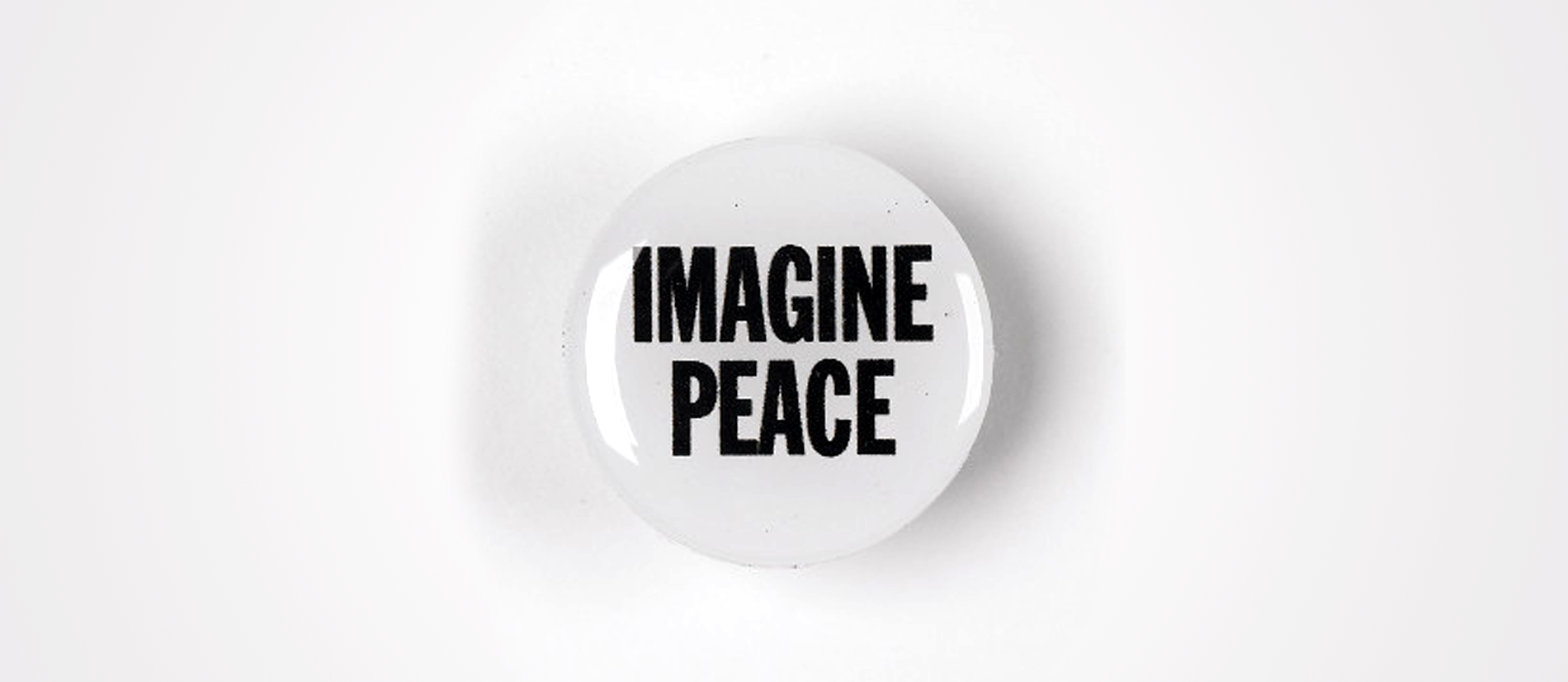 imagine peace badge